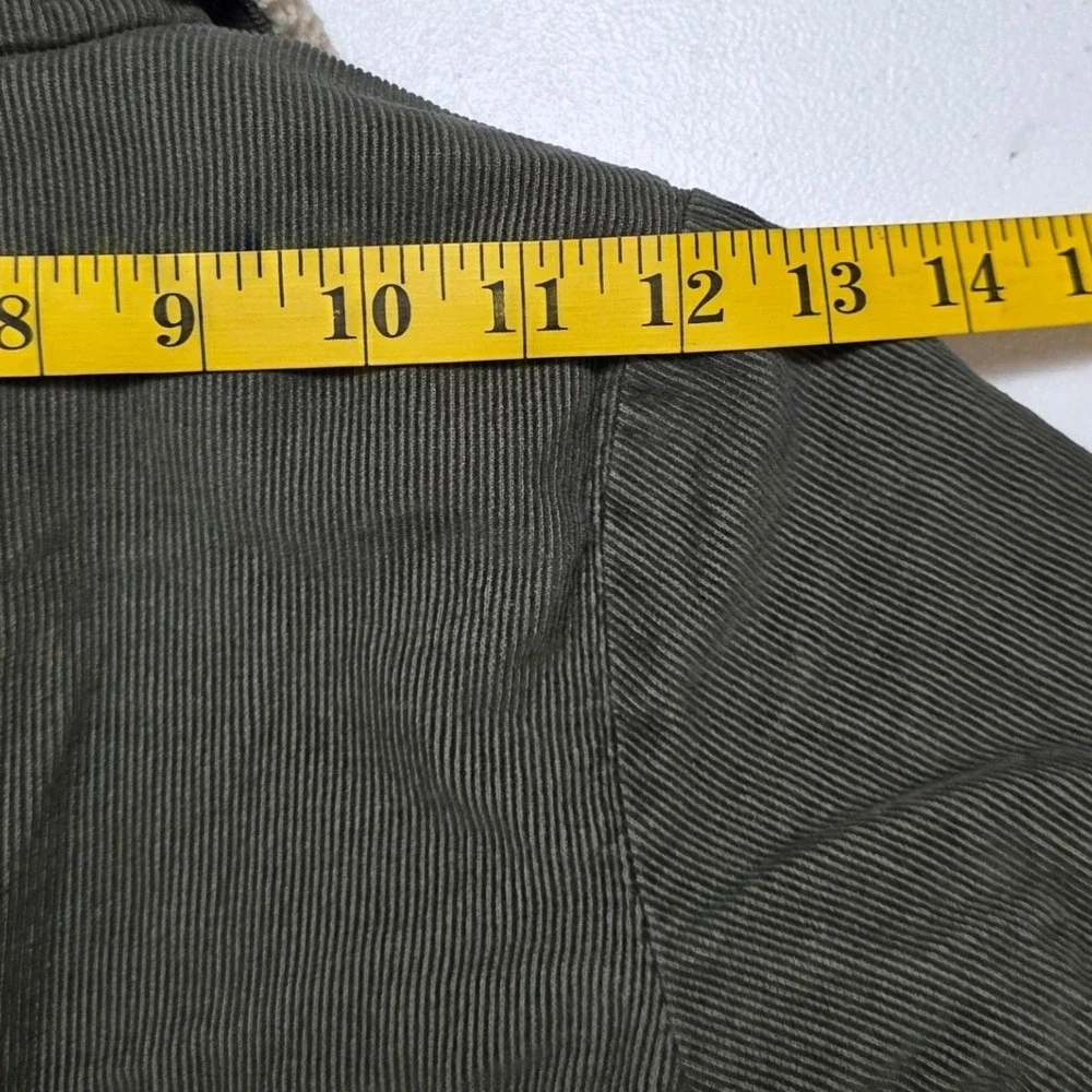 Old Navy Corduroy Shacket Sherpa Lined Heritage Green Cotton Jacket 4T Kids Fall